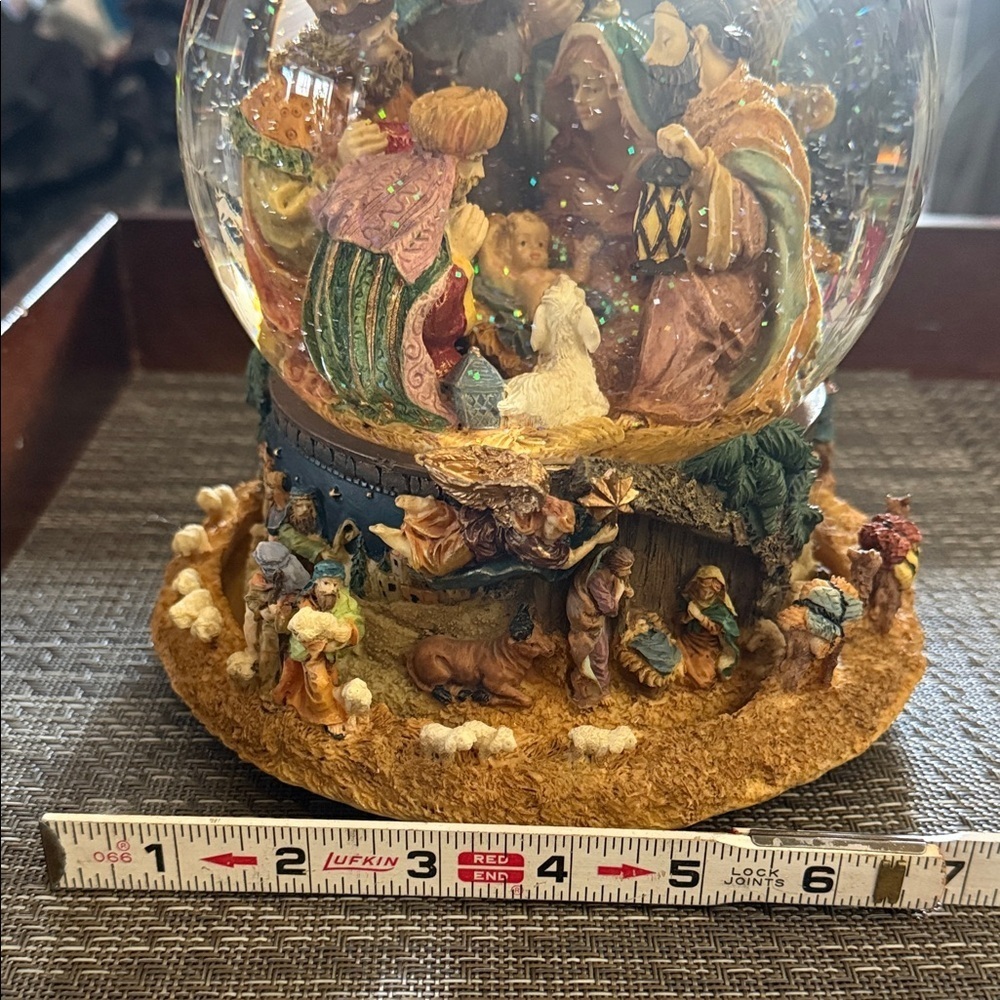 Nativity Christmas Scene 8” Snow Globe - Picture 11 of 13